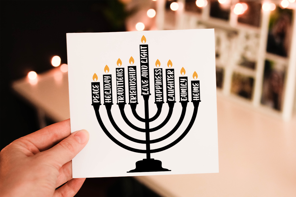 Hanukkah Card, Custom Hanukkah Card, Personalised Hanukkah Card - Click Image to Close